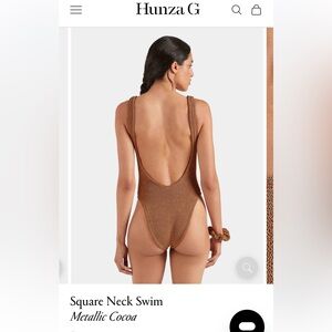 Hunza G One Piece Swimsuit in Cocoa